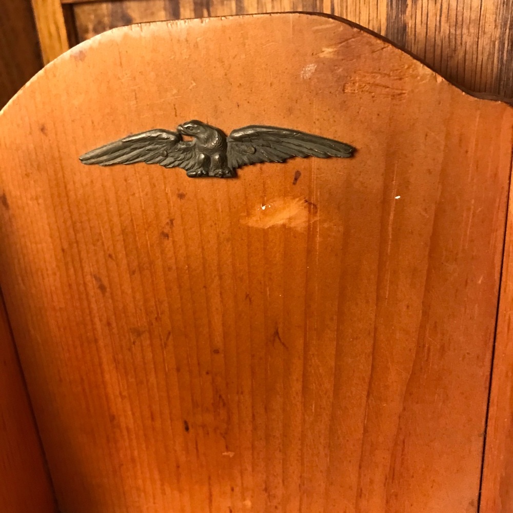 Vintage 1970’s Colonial Small Pine Shelf with Drawer - Picture 3 of 13